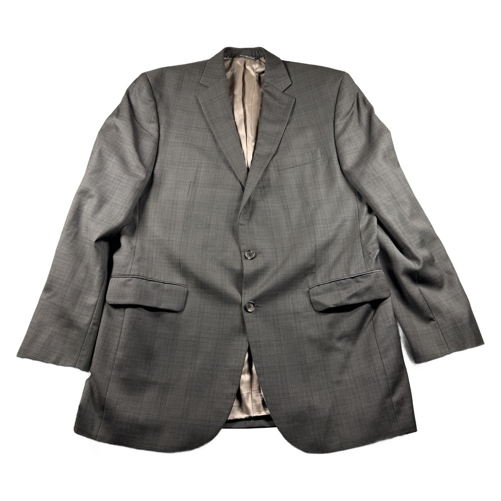 Jack Victor Exclusive Collection Blazer Mens 42L Gray Plaid Wool Canada